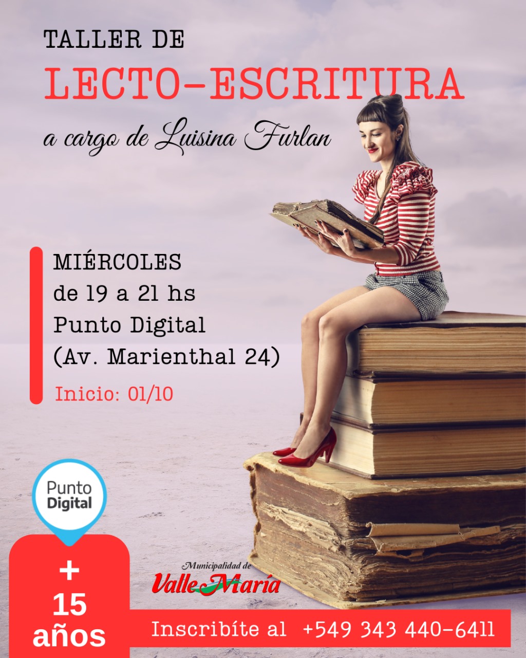 Nuevo Taller Gratuito de Lecto-Escritura en Valle María