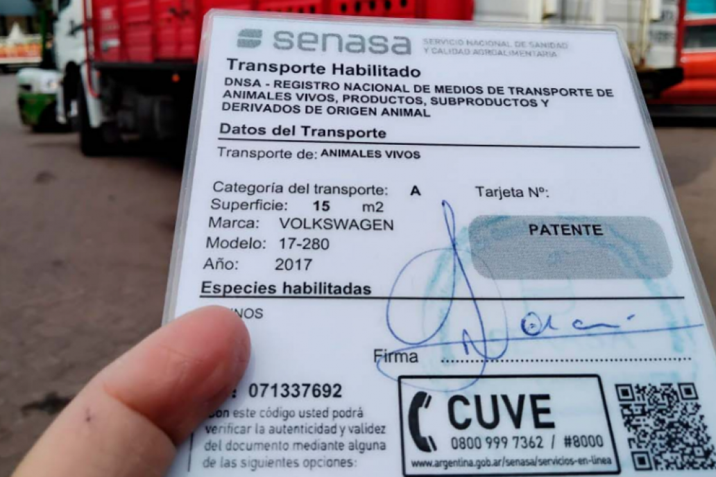 Ahora rige una nueva habilitación para el transporte de animales
