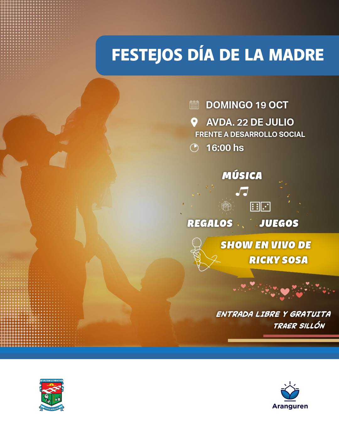 Celebran el Día de la Madre en Aranguren