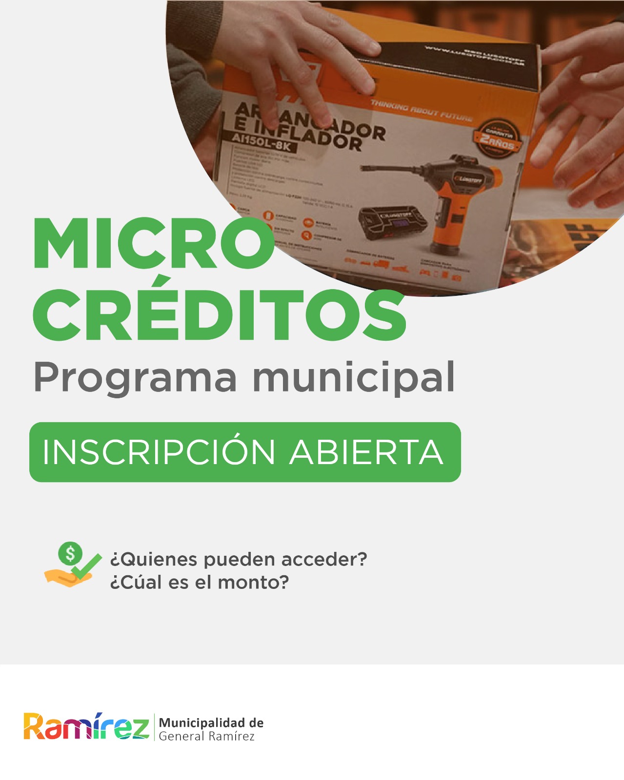 Microcréditos para emprendedores en Ramírez