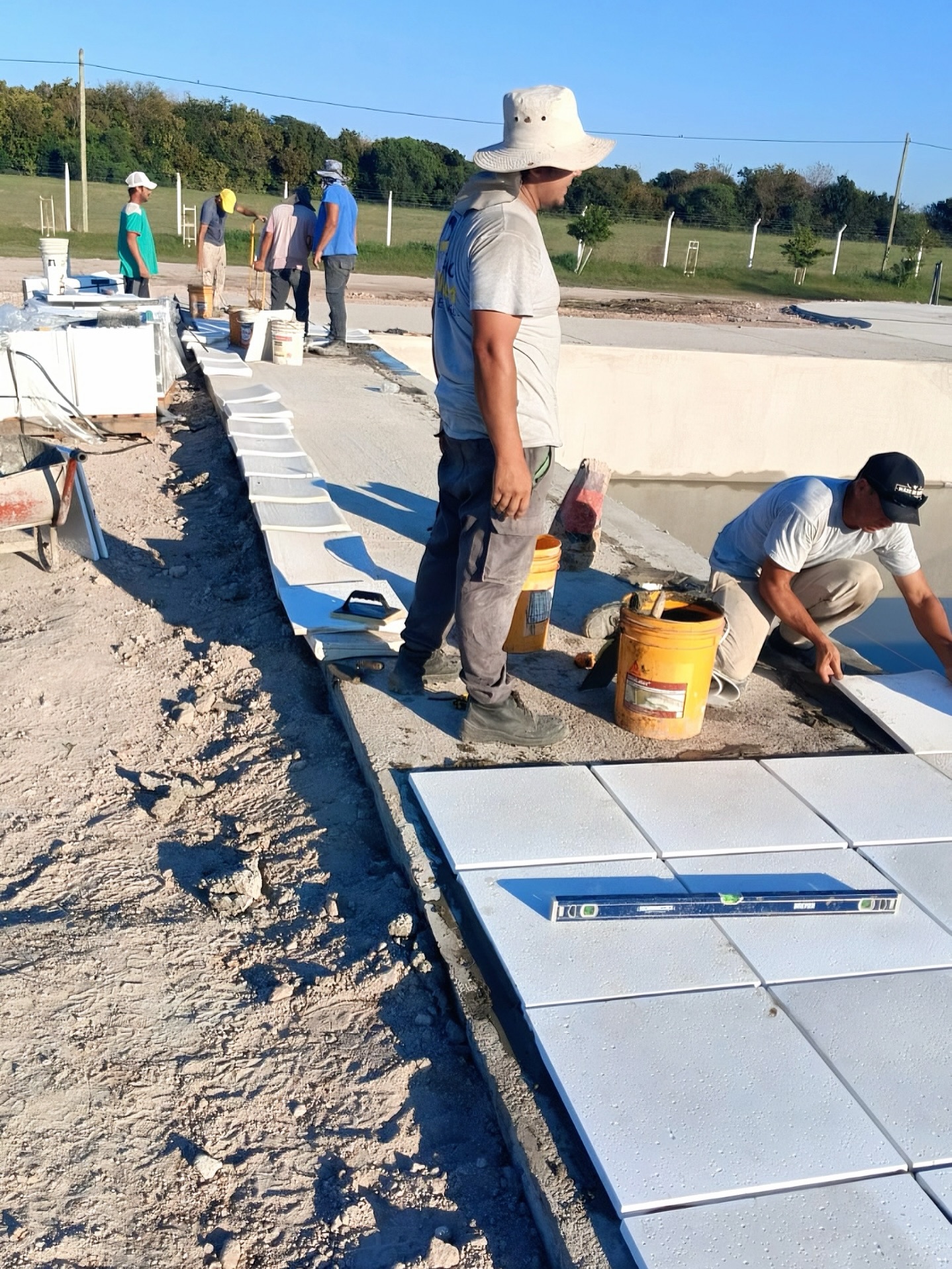 Obras en marcha en Aldea María Luisa