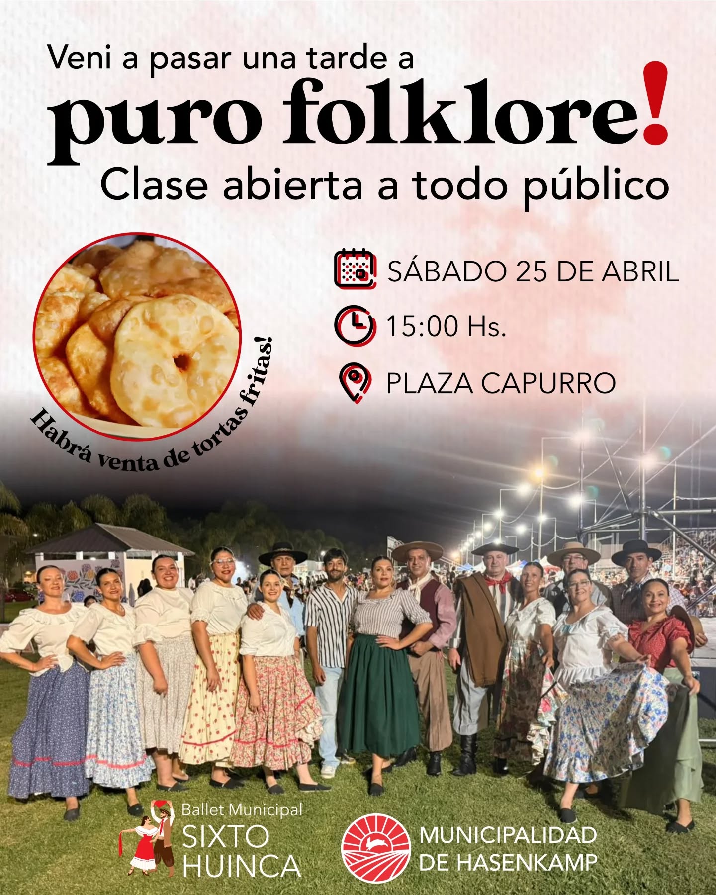 Programan una tarde a puro folclore en Hasenkamp