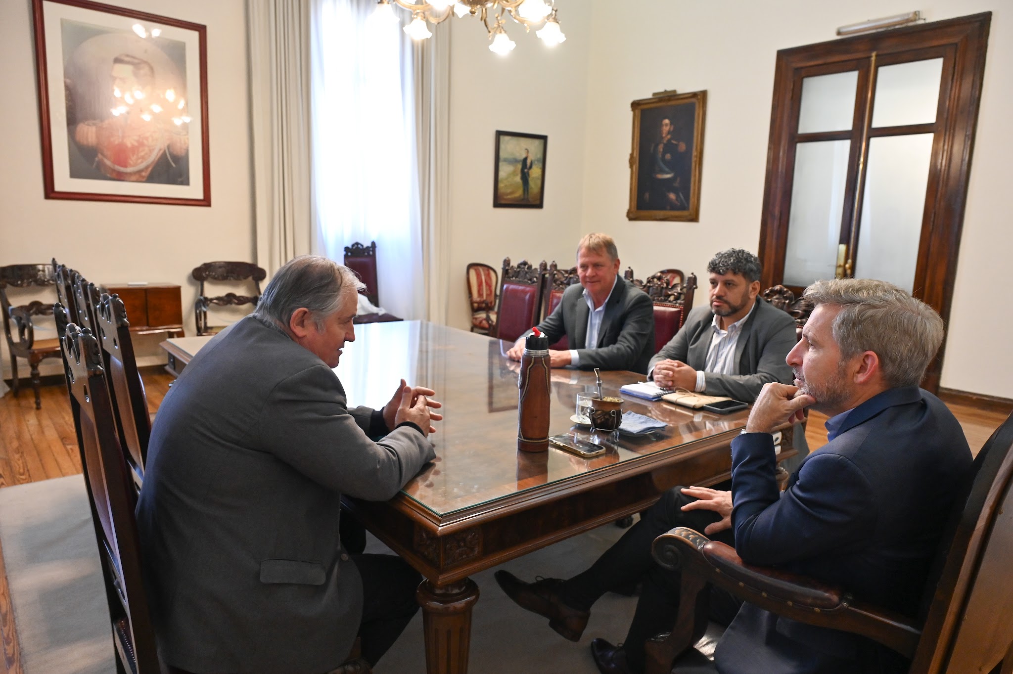 Frigerio recibió al intendente de Aranguren para avanzar en proyectos productivos y viales