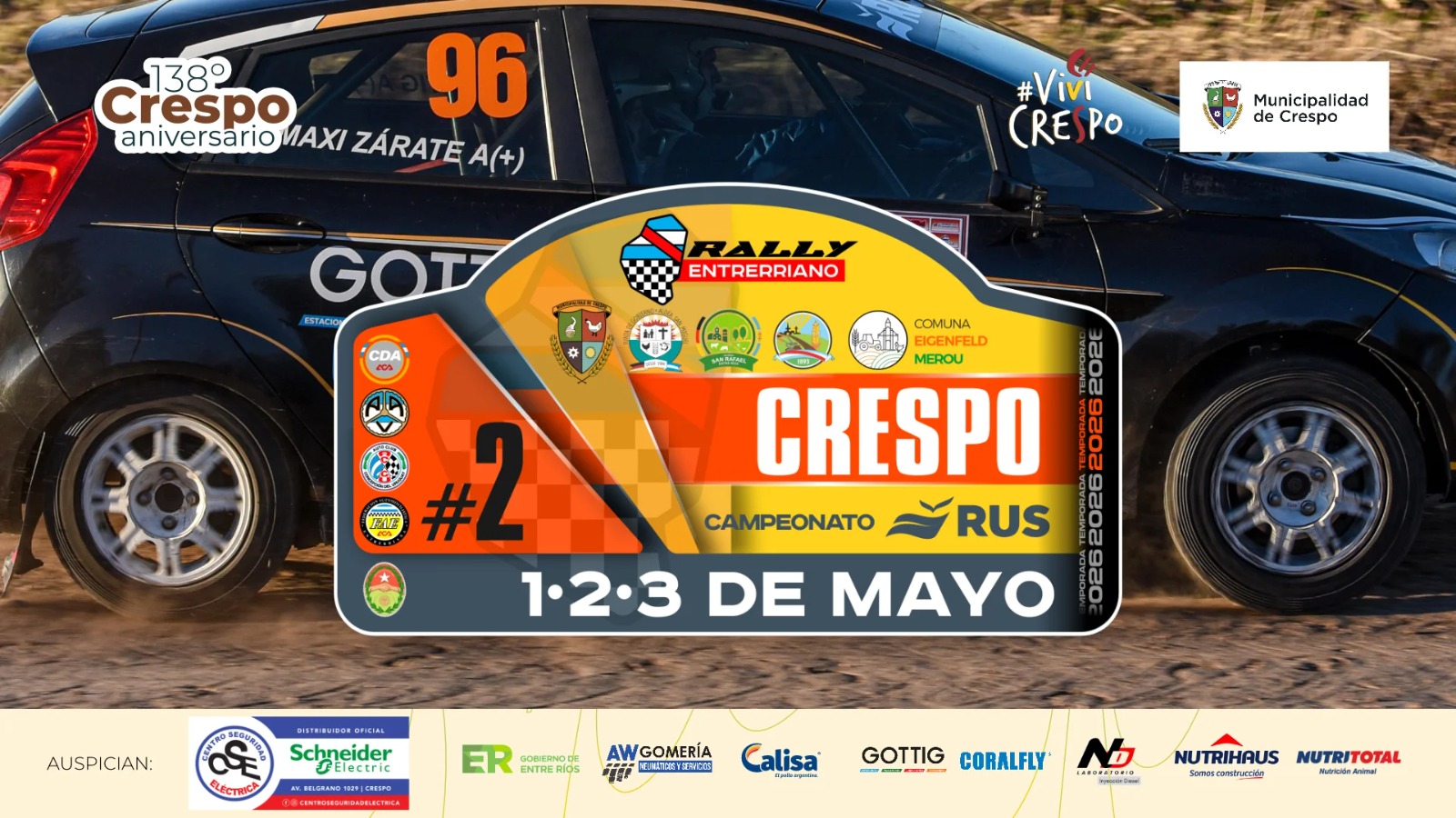 Tres jornadas para disfrutar del Rally Entrerriano