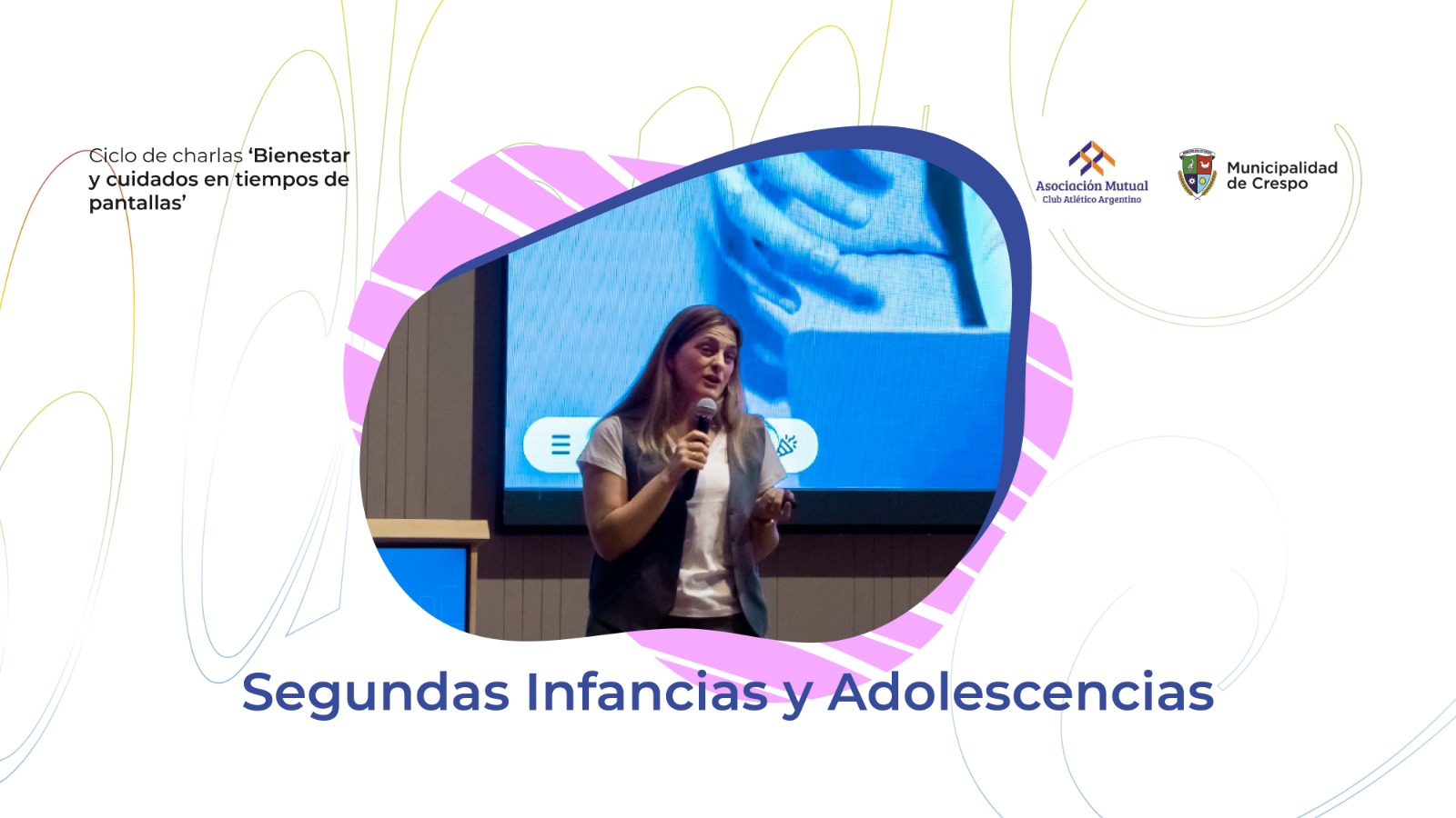 Charla abierta sobre el impacto de las pantallas en niños y adolescentes en Crespo