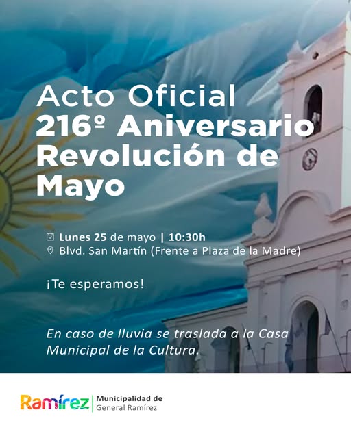 Acto patrio en General Ramírez