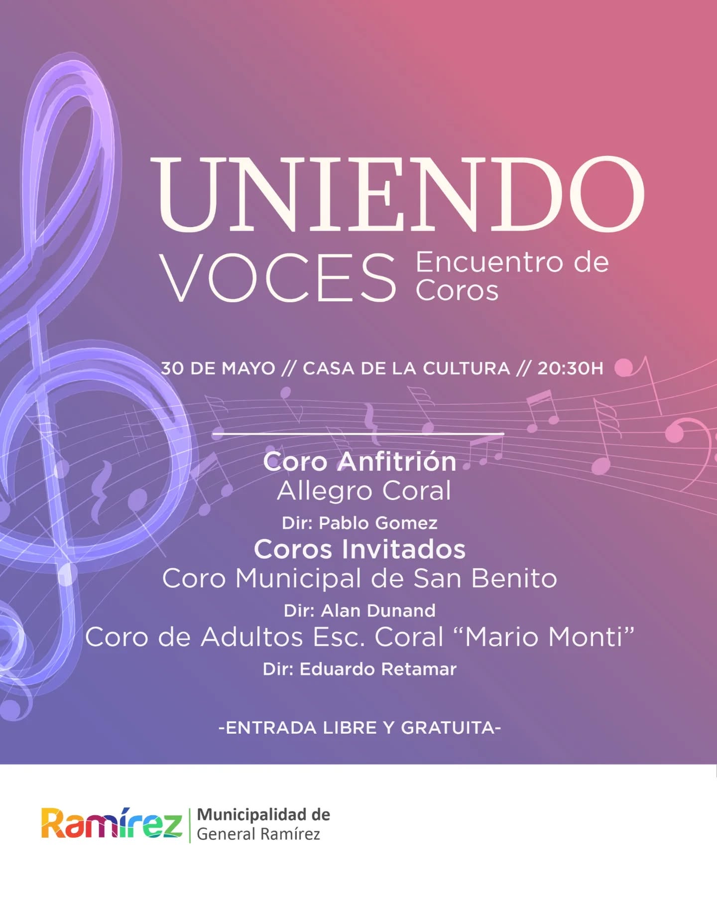 Uniendo voces en General Ramírez