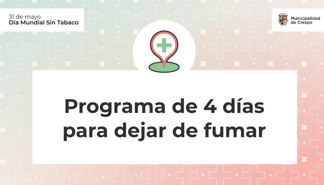 Inscripciones abiertas para participar en el Programa ‘Dejar de fumar’ en Crespo