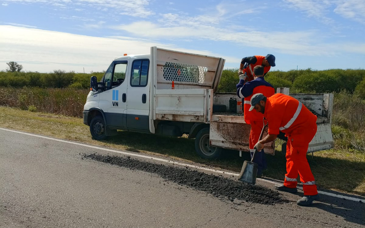 Vialidad Nacional realizó tareas de mantenimiento en el acceso a General Ramírez