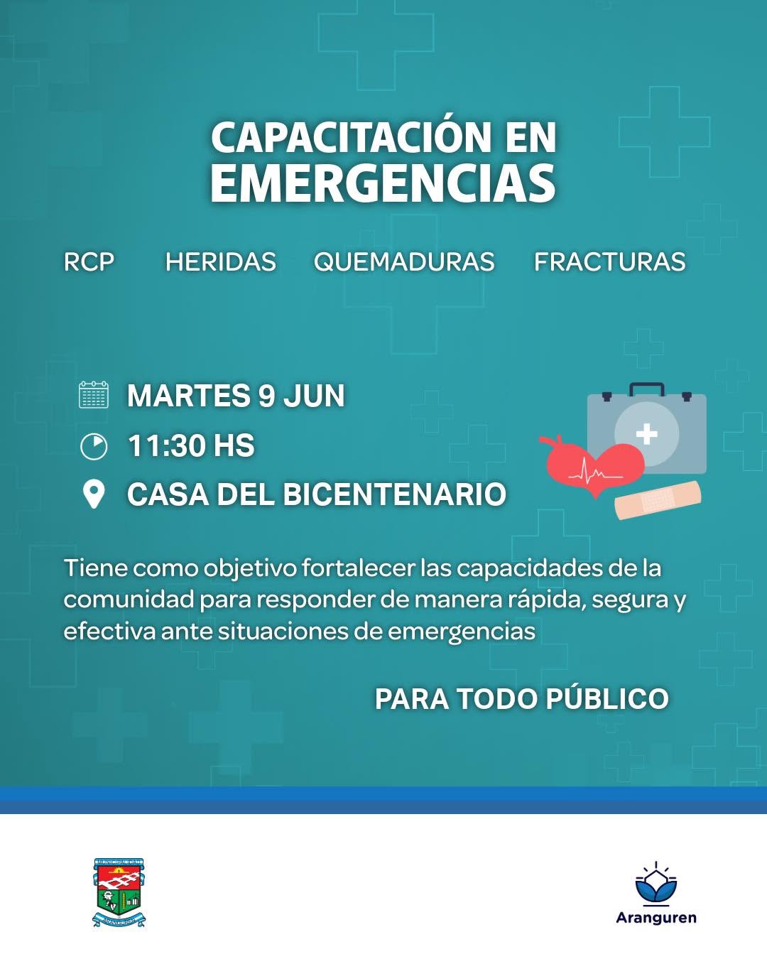 Capacitación en emergencias en Aranguren