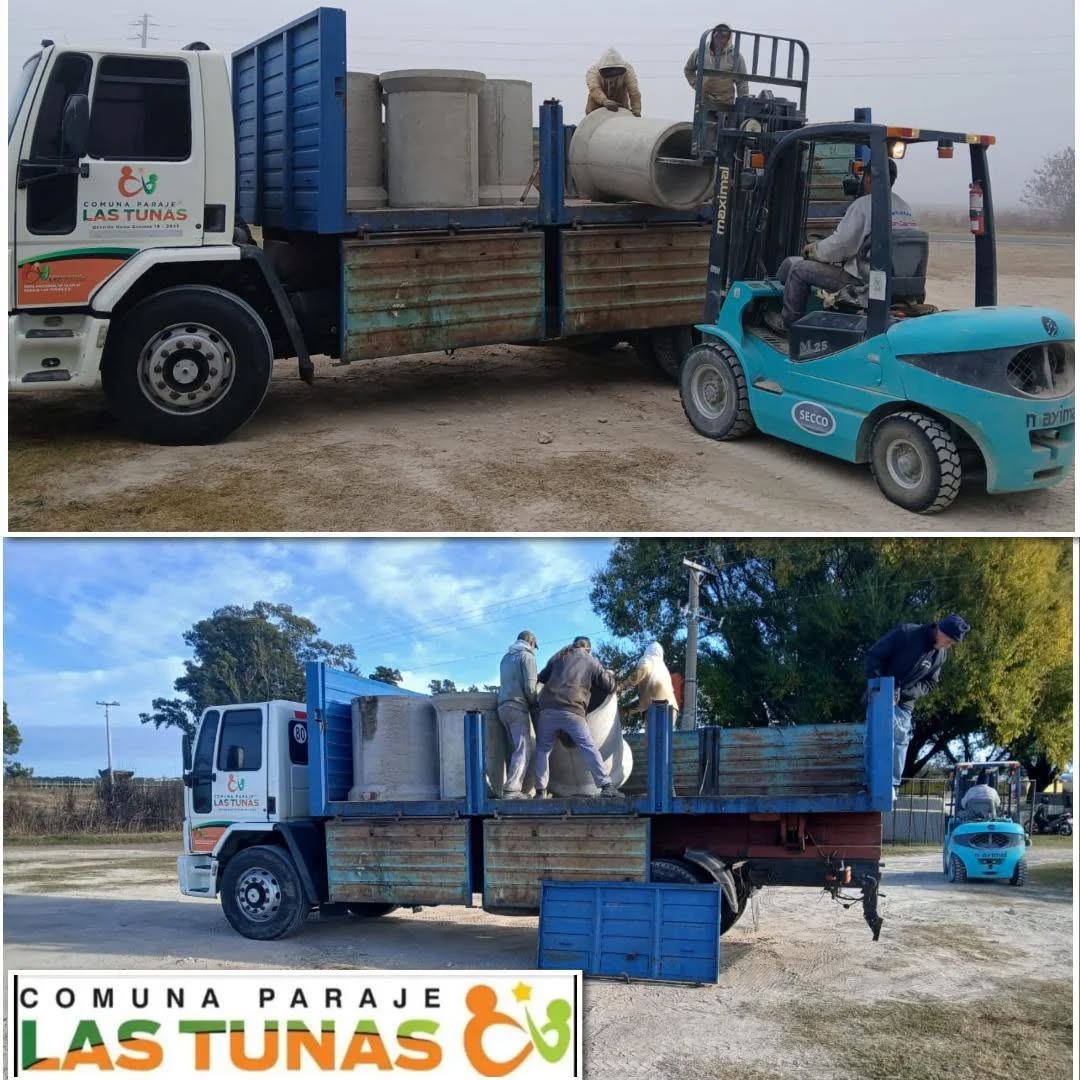 Mejoras en los caminos vecinales de Paraje Las Tunas