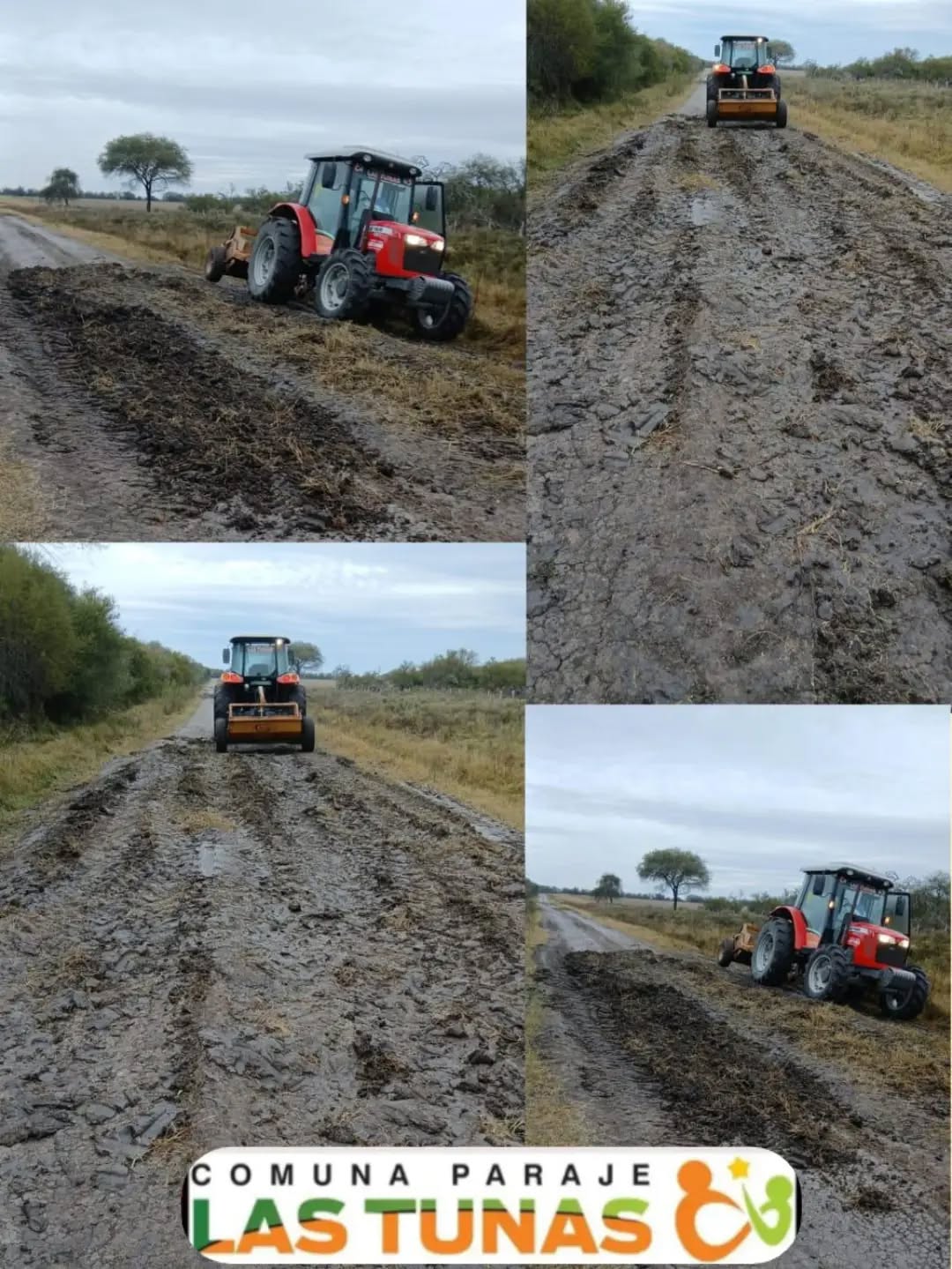 Mejoras en los caminos vecinales de Paraje Las Tunas