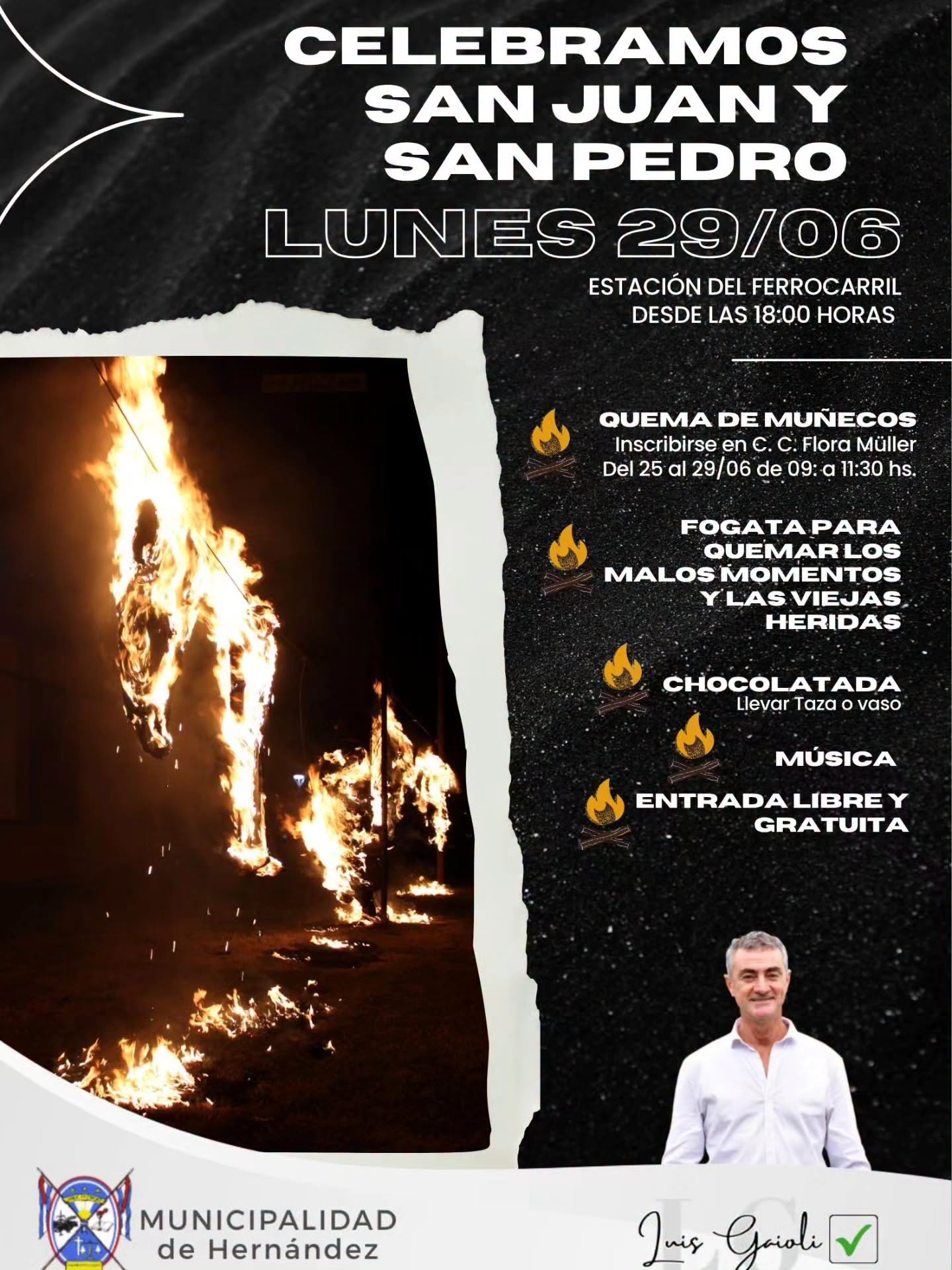 Celebran a San Juan y San Pedro en Hernández