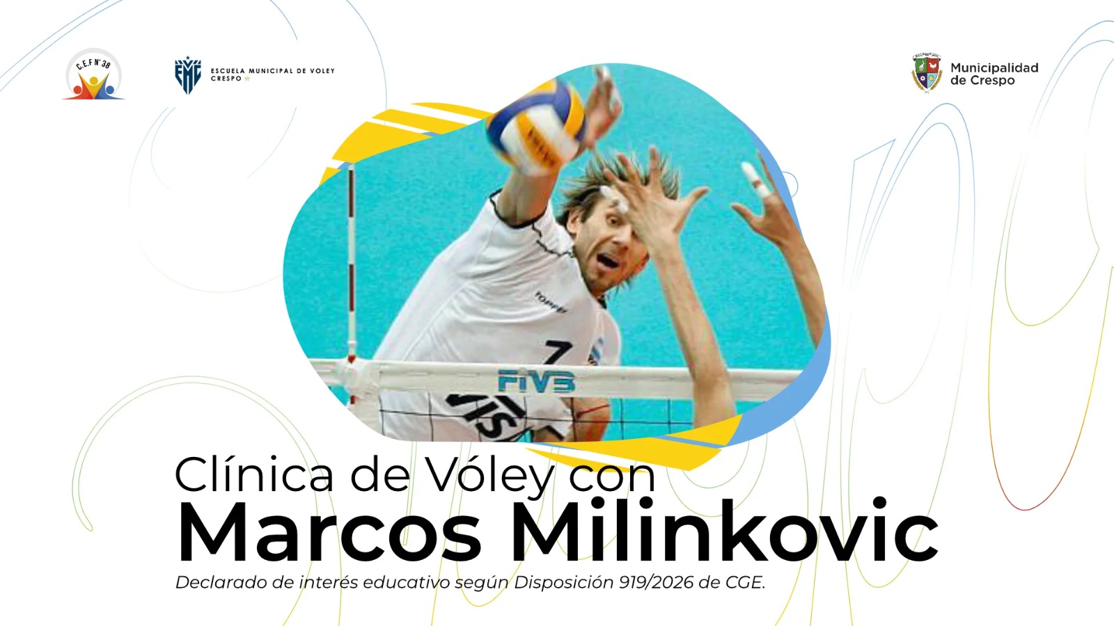 Clínica de vóley con Marcos Milinkovic