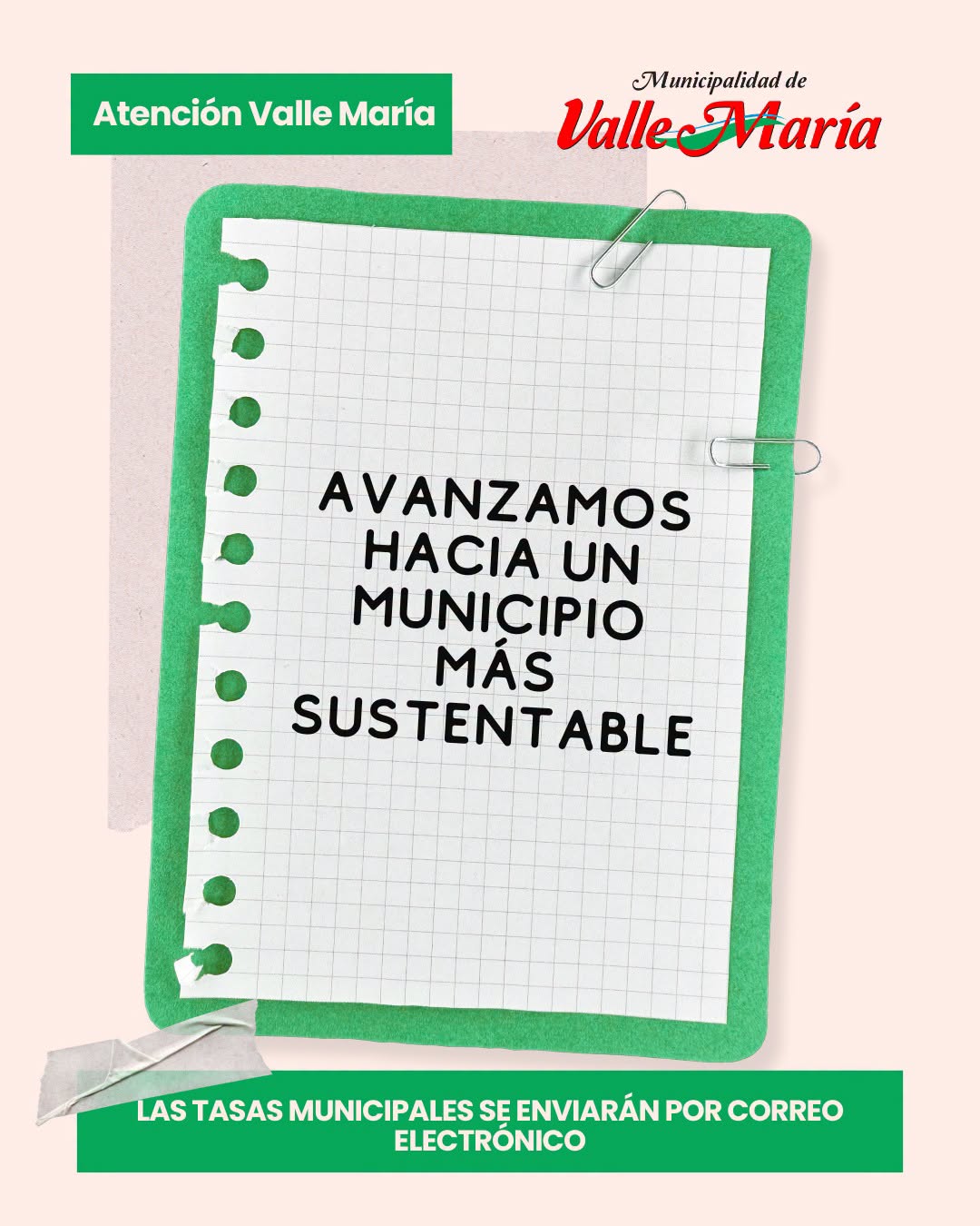 Valle María avanza hacia una gestión más sustentable