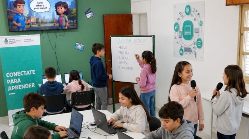 Inglés funcional y herramientas digitales para niños en Valle María