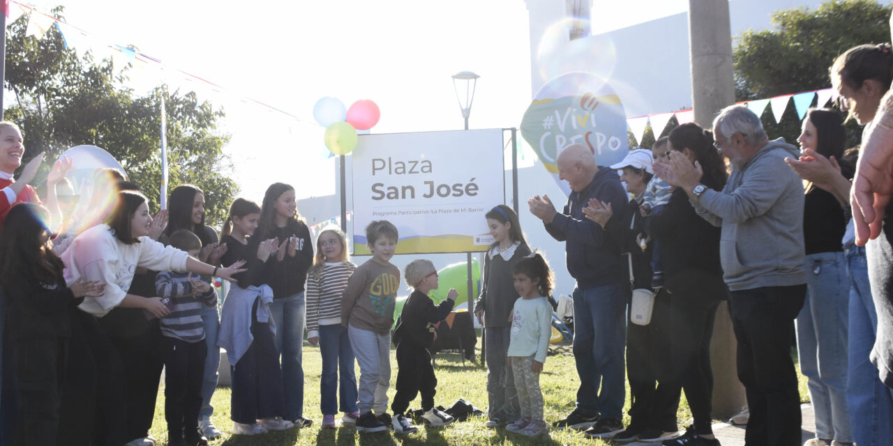 Crespo tiene dos nuevos espacios al aire libre para disfrutar en la ciudad