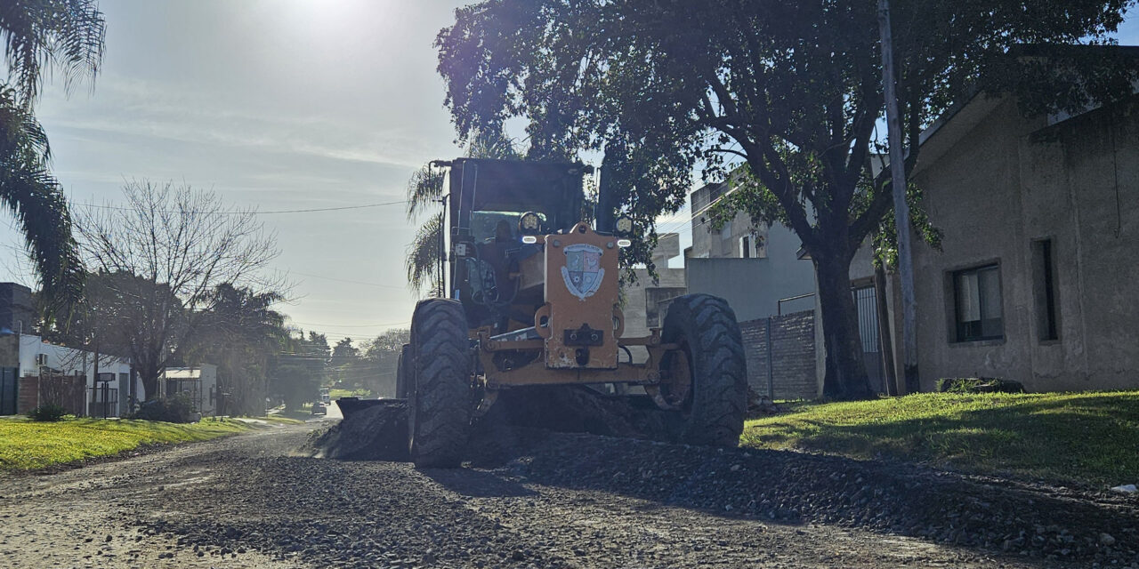 Con el programa 'Mi barrio en obra' el Municipio trabaja en Barrio Seco de Crespo