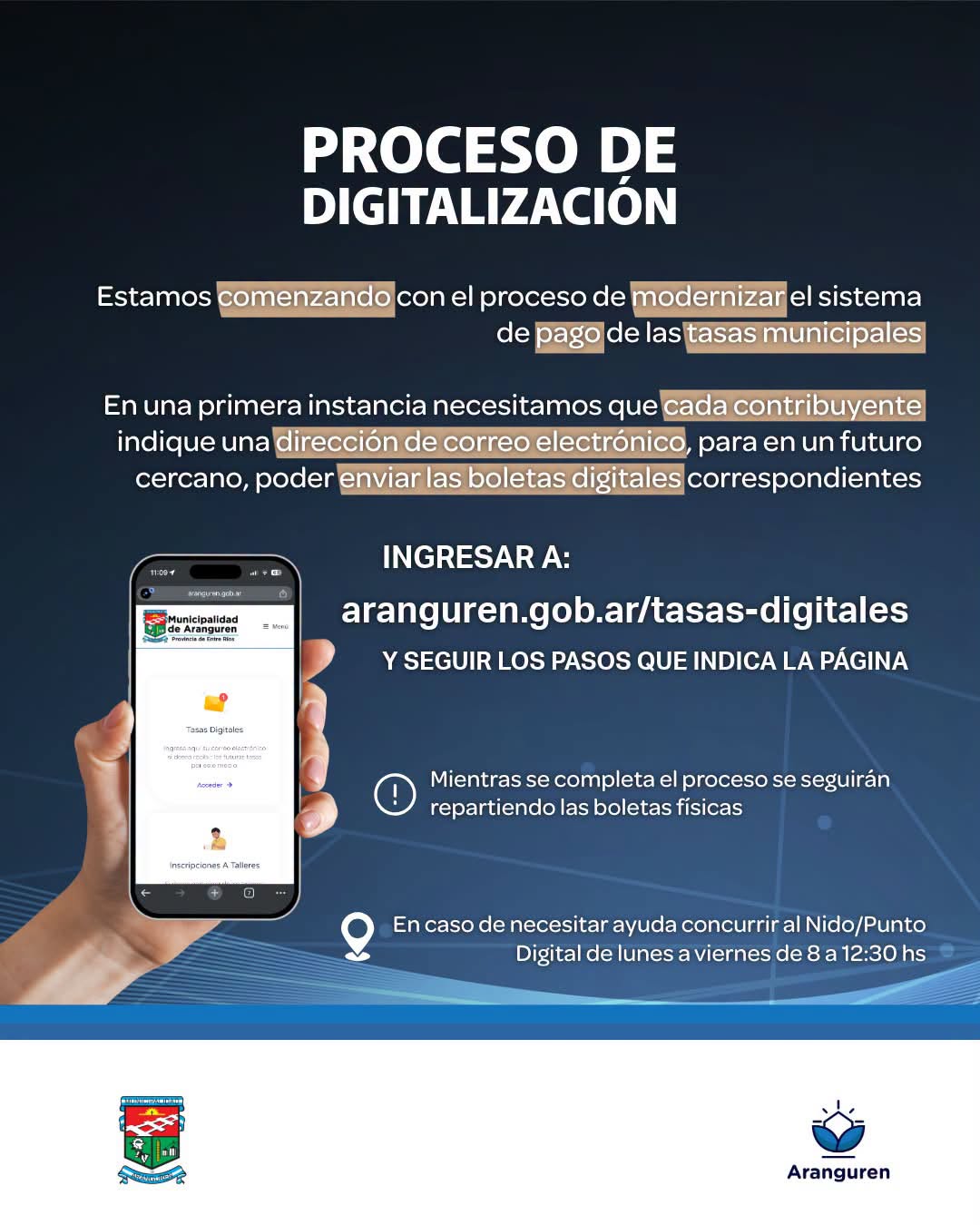 En Aranguren modernizarán el sistema de pago de tasas municipales