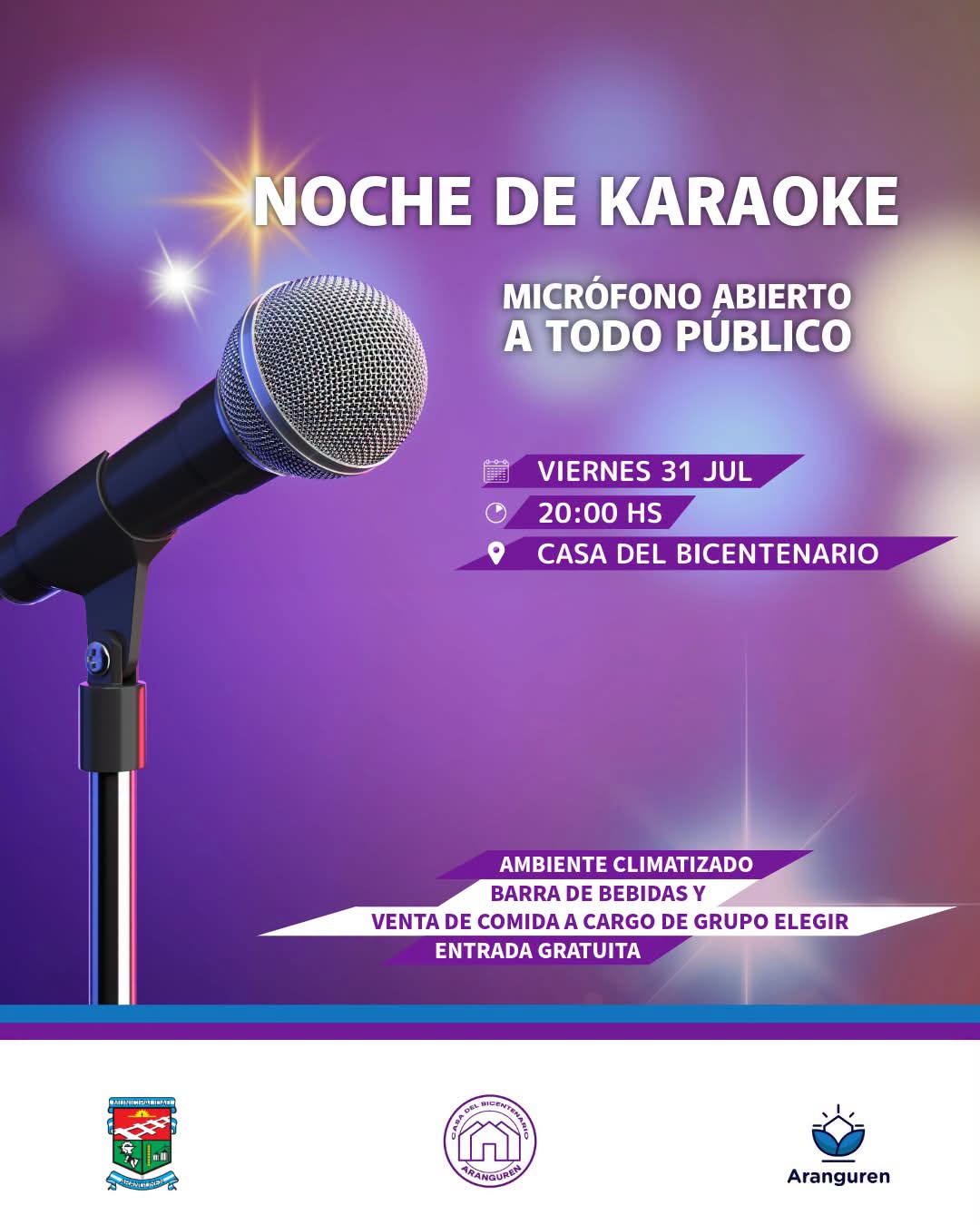 Noche de Karaoke en Aranguren