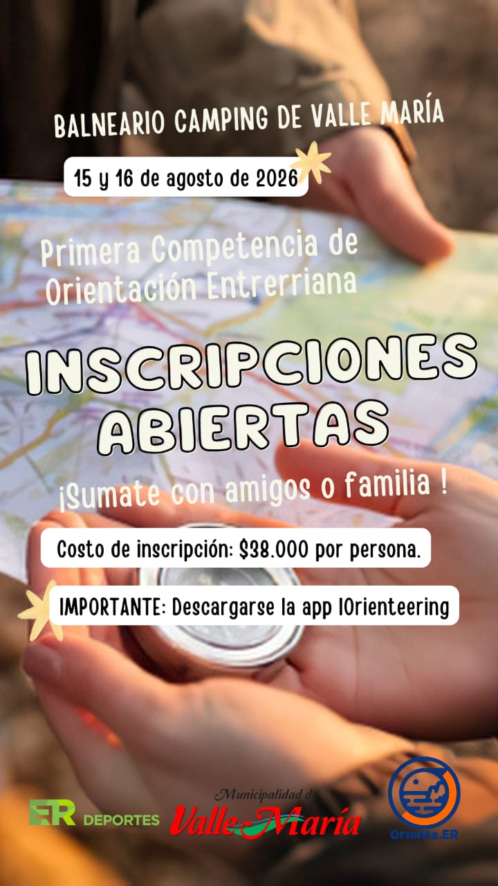 Preparan prácticas y clases de orientación y lectura de mapas en Valle María