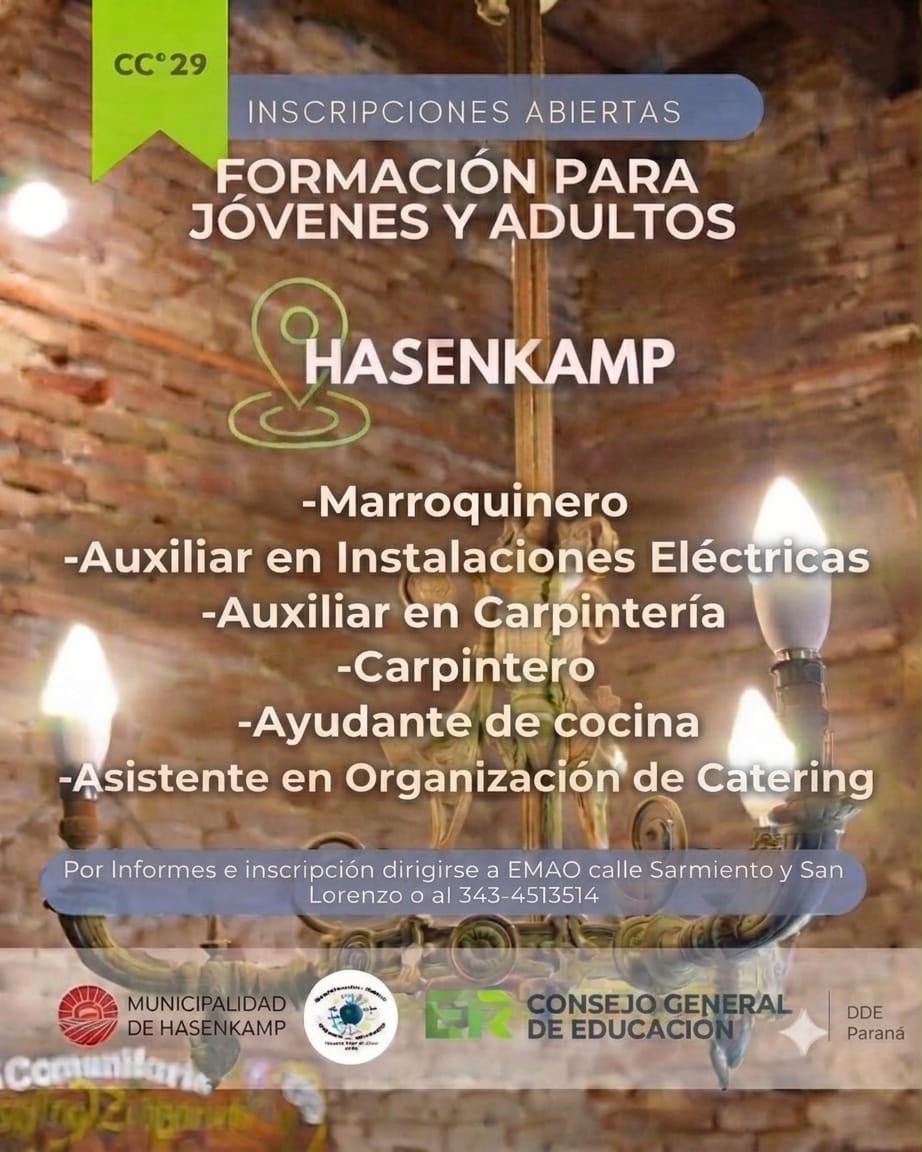 Inscripciones abiertas a nuevos talleres en la EMAO de Hasenkamp