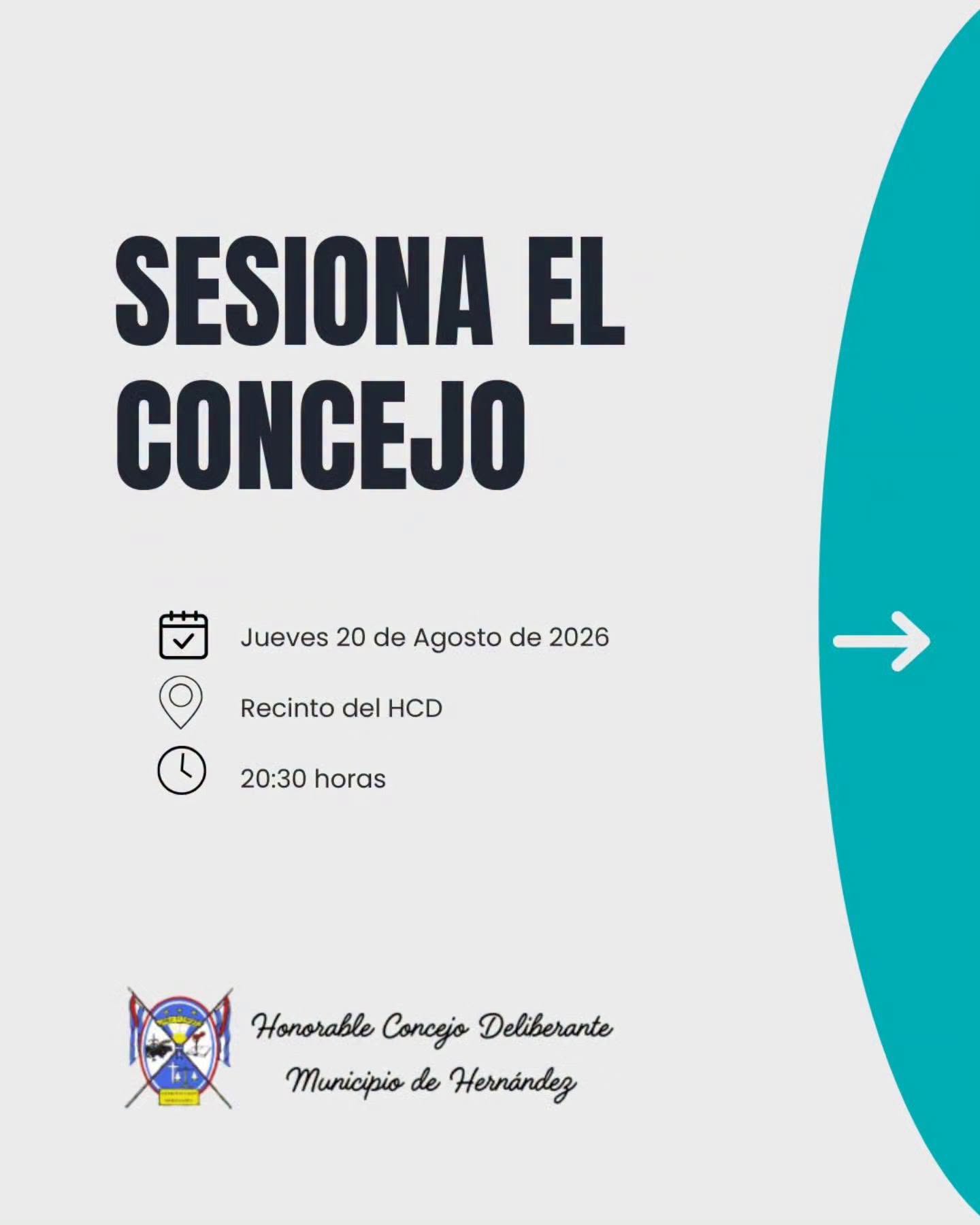 Preparan nueva sesión del HCD de Hernández