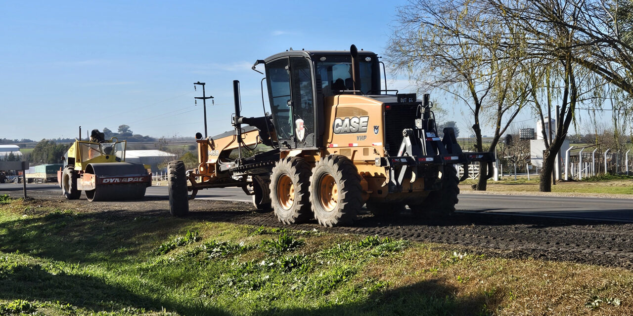 Obras en el Acceso Presidente Perón y Ruta Nacional 131 de Crespo para ofrecer mayor seguridad vial