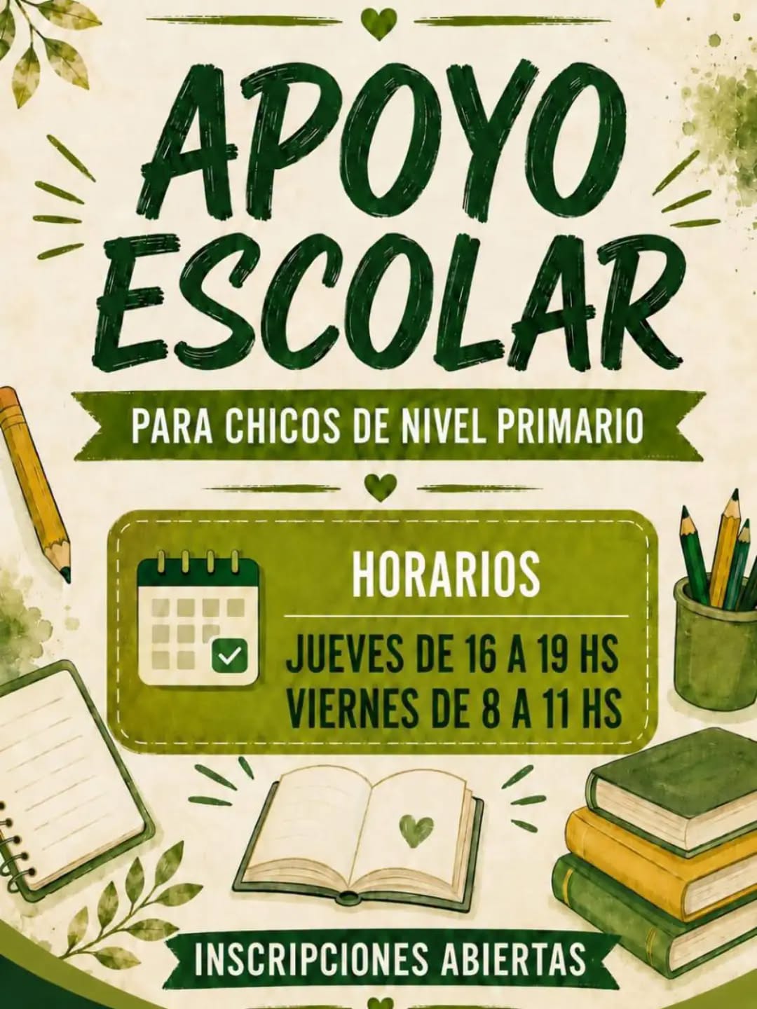 Taller de apoyo escolar para alumnos de nivel primario en Las Tunas