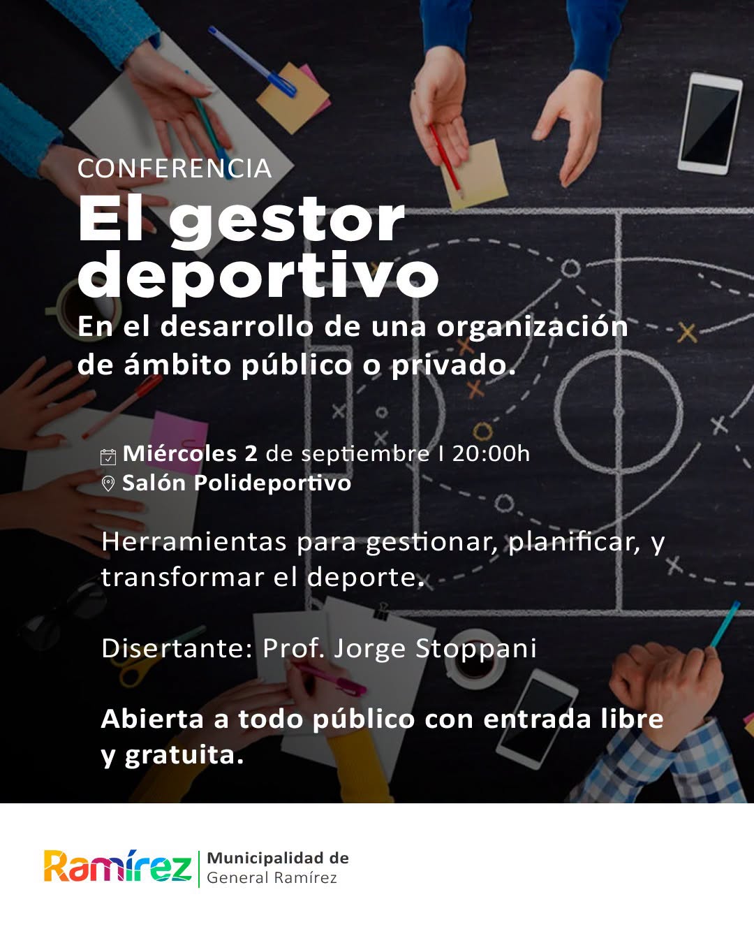 “El gestor deportivo” llega a General Ramírez