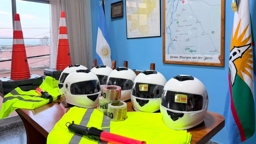 Valle María recibió equipamiento para fortalecer la seguridad y la prevención