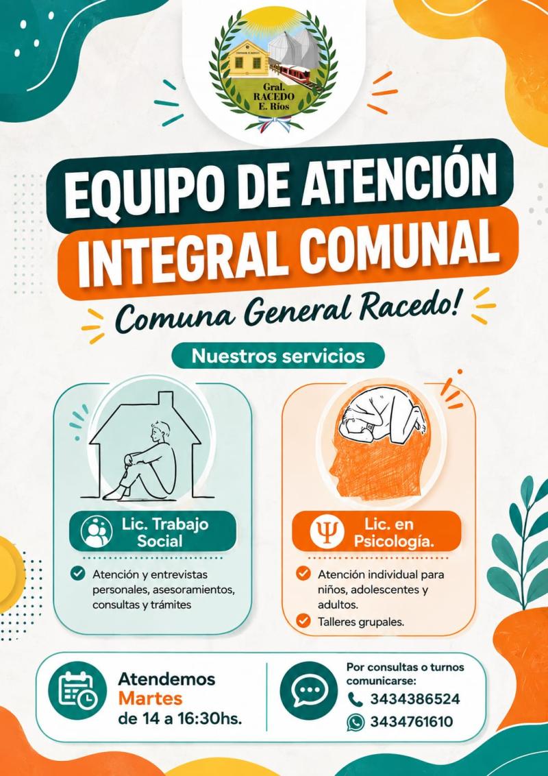 En Racedo fortalecen servicios destinados al acompañamiento y bienestar de la comunidad