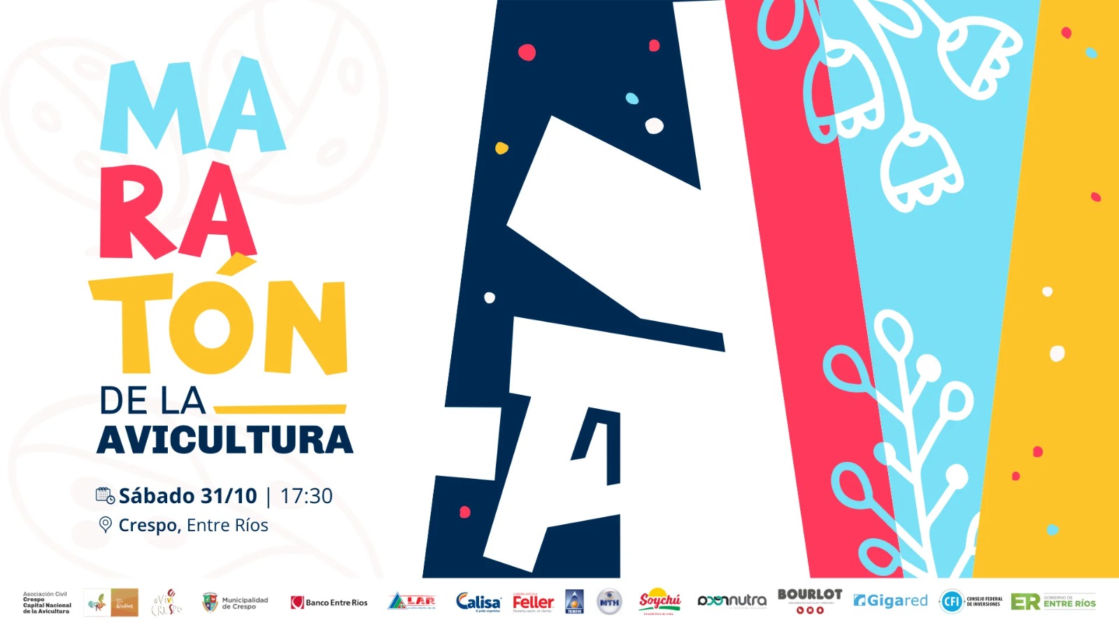 Todo listo para la Maratón de la Avicultura en Crespo