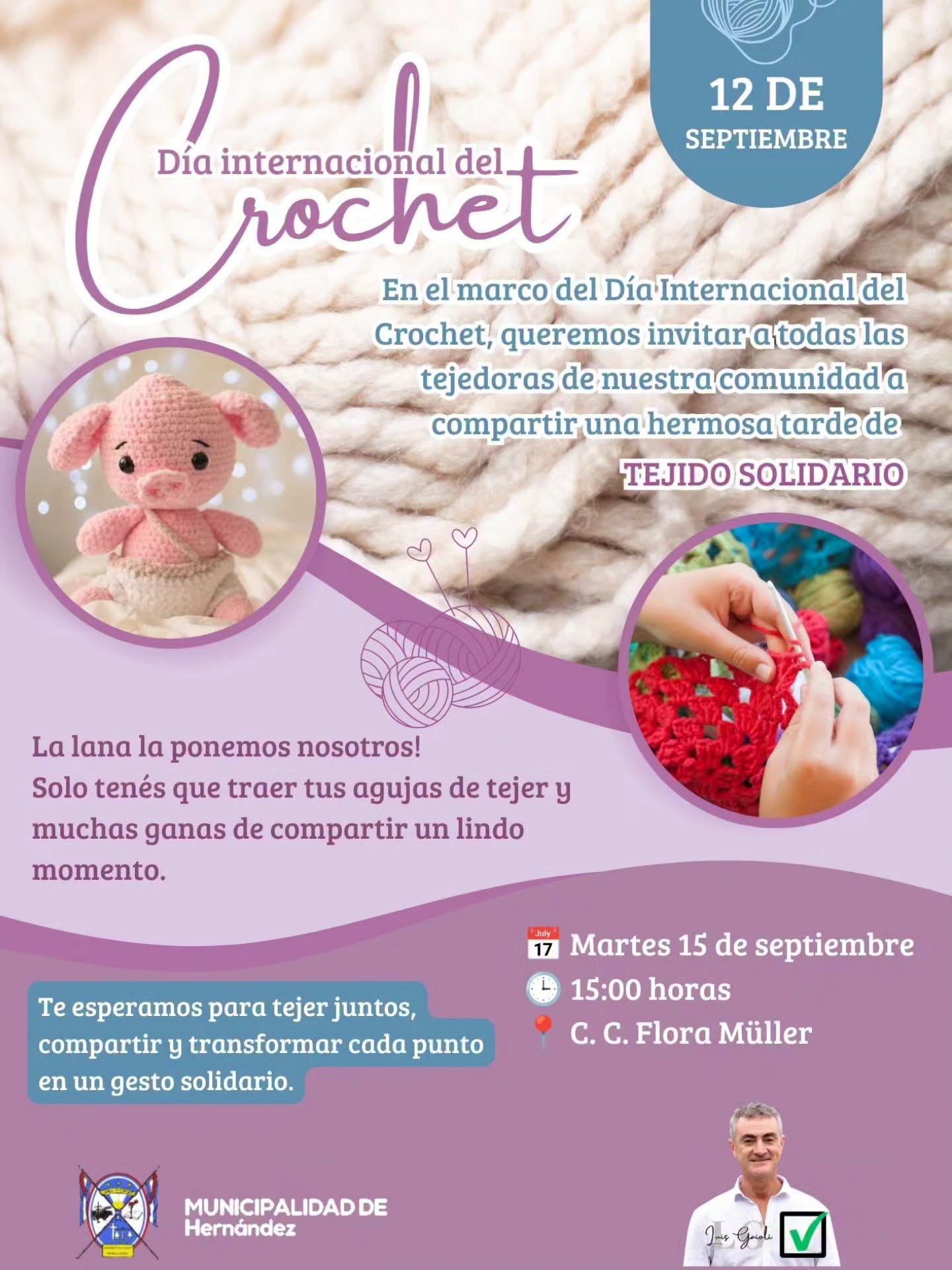 En Hernández conmemoran el Día internacional del crochet