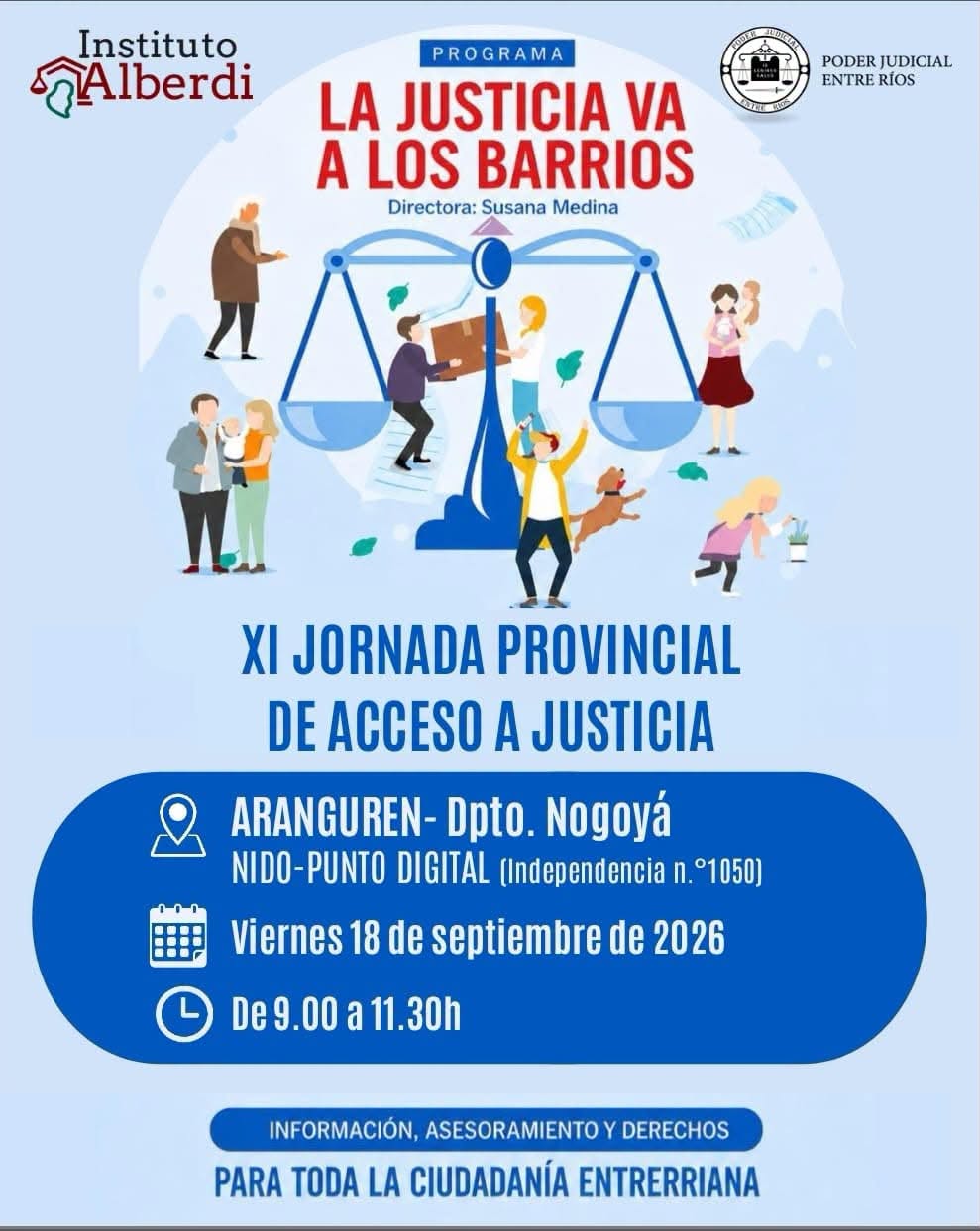 La Justicia va a los barrios en Aranguren