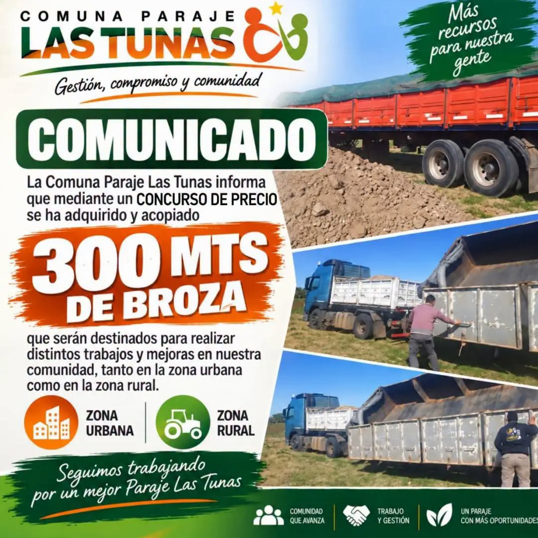 Concurso de precios para la adquisición de broza en Las Tunas