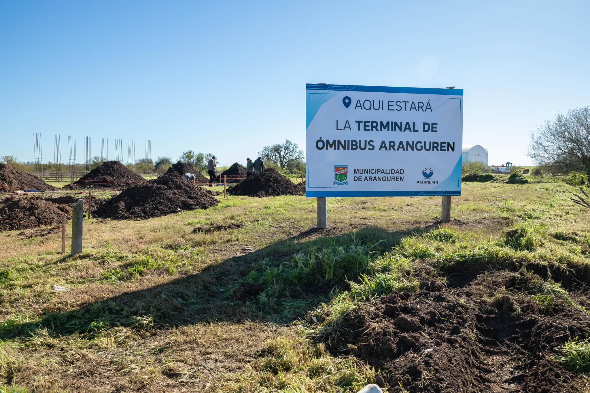 Obras en acción en Aranguren