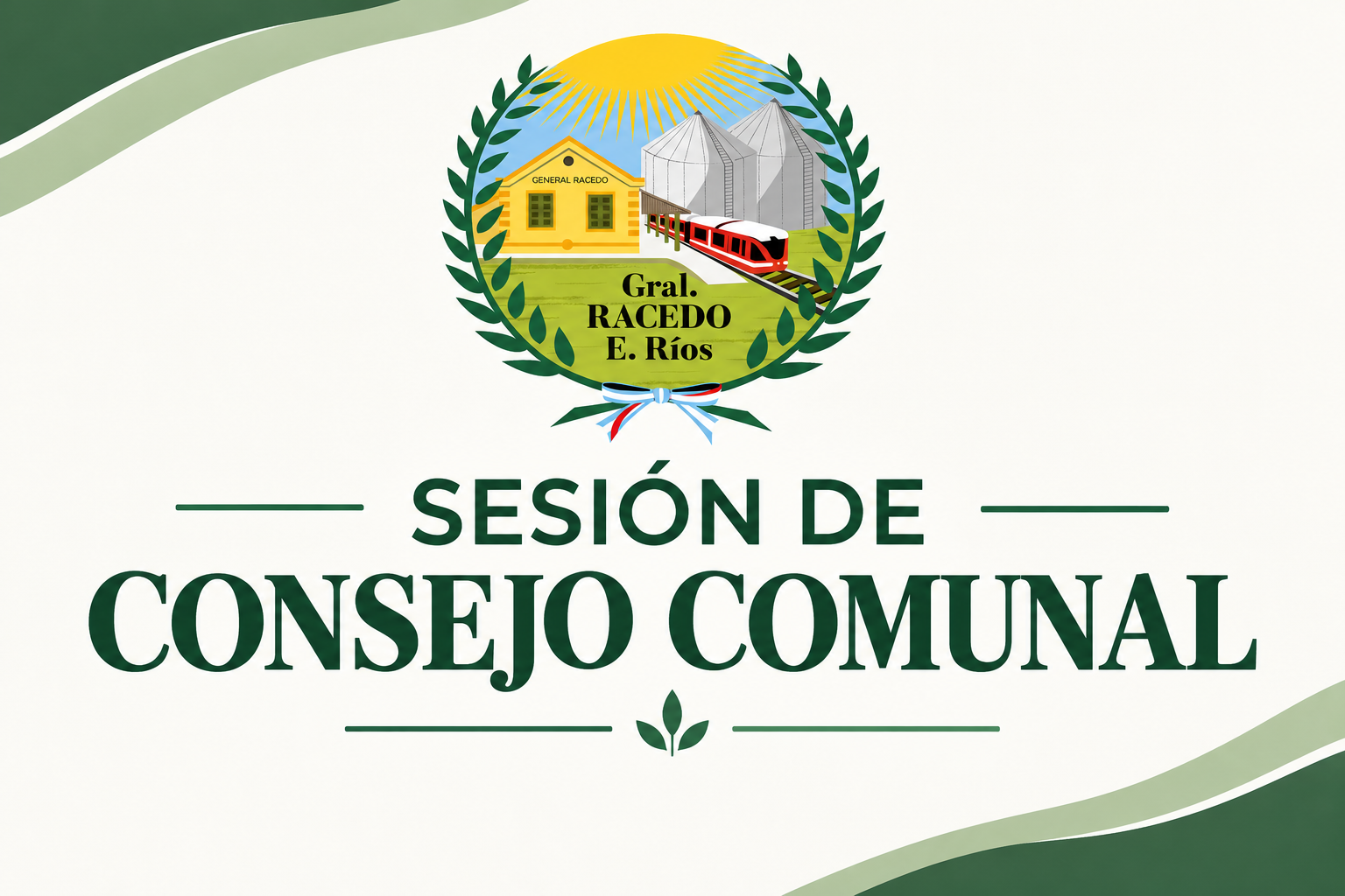 Sesión comunal y emisión de boletas de TGI en General Racedo