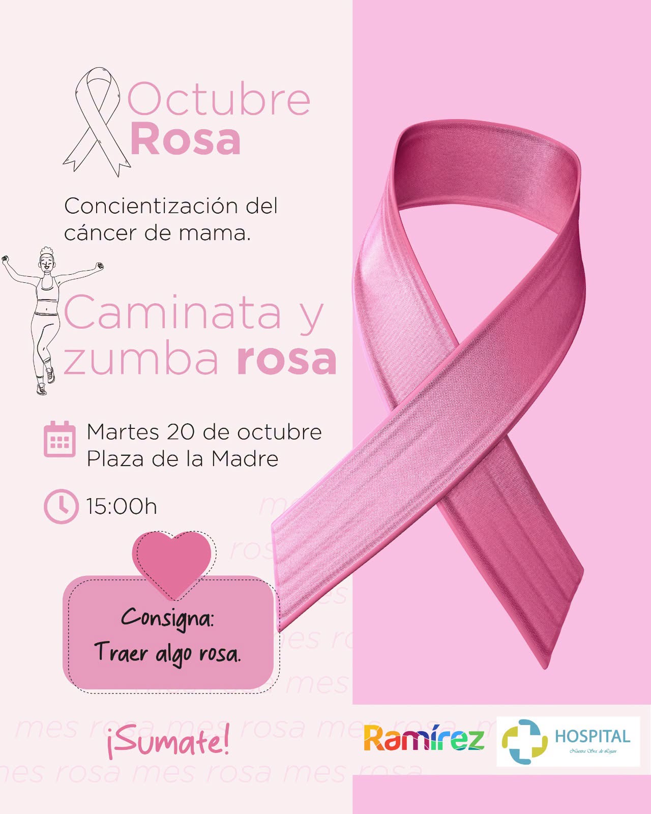Octubre Rosa en General Ramírez