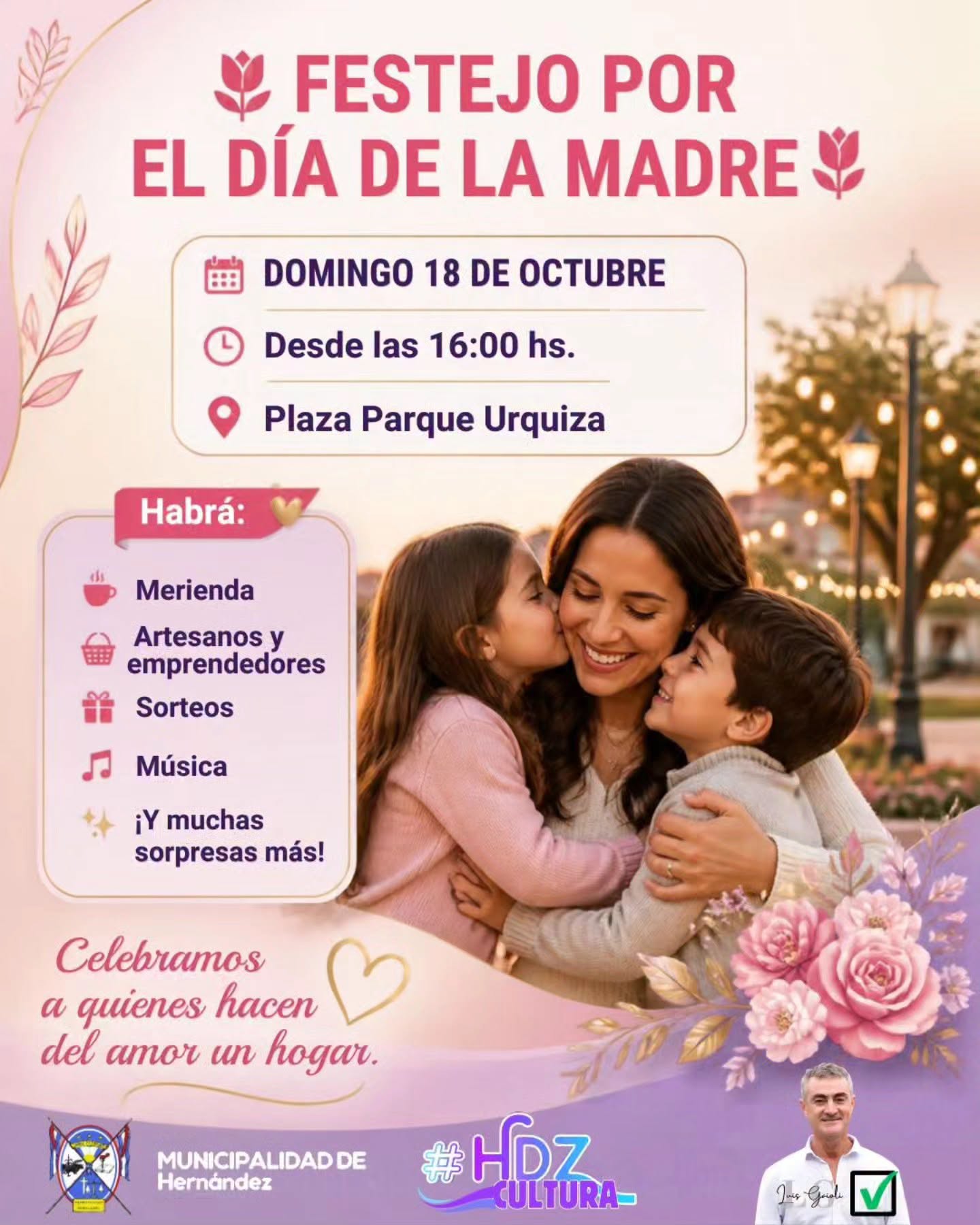 Festejos por el Día de la Madre en Hernández