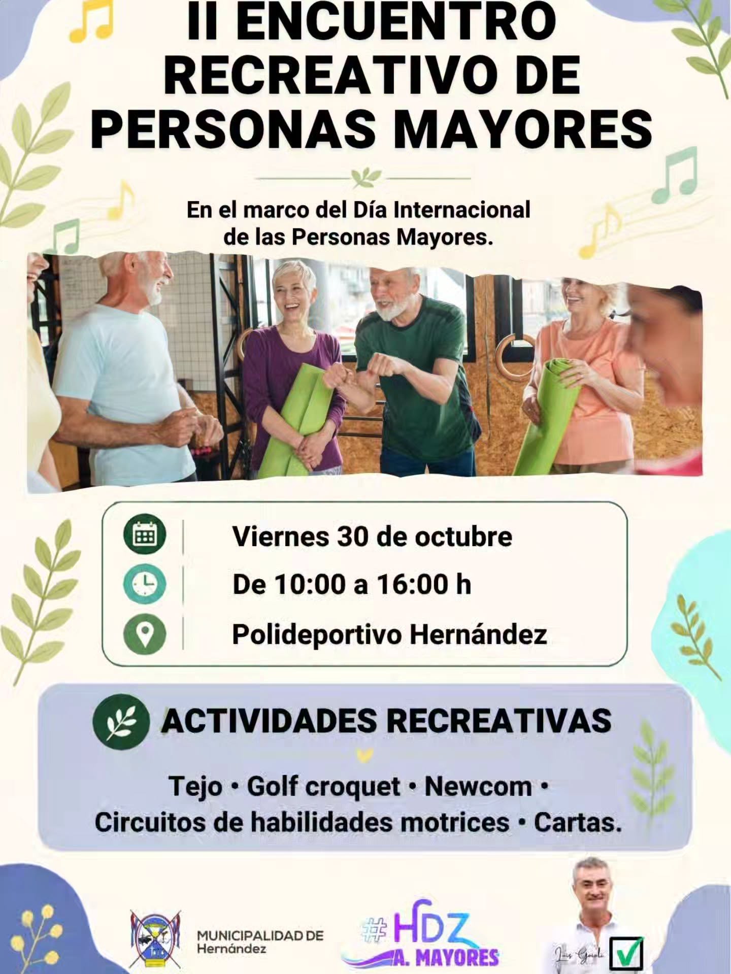 2º Encuentro recreativo de personas mayores en Hernández