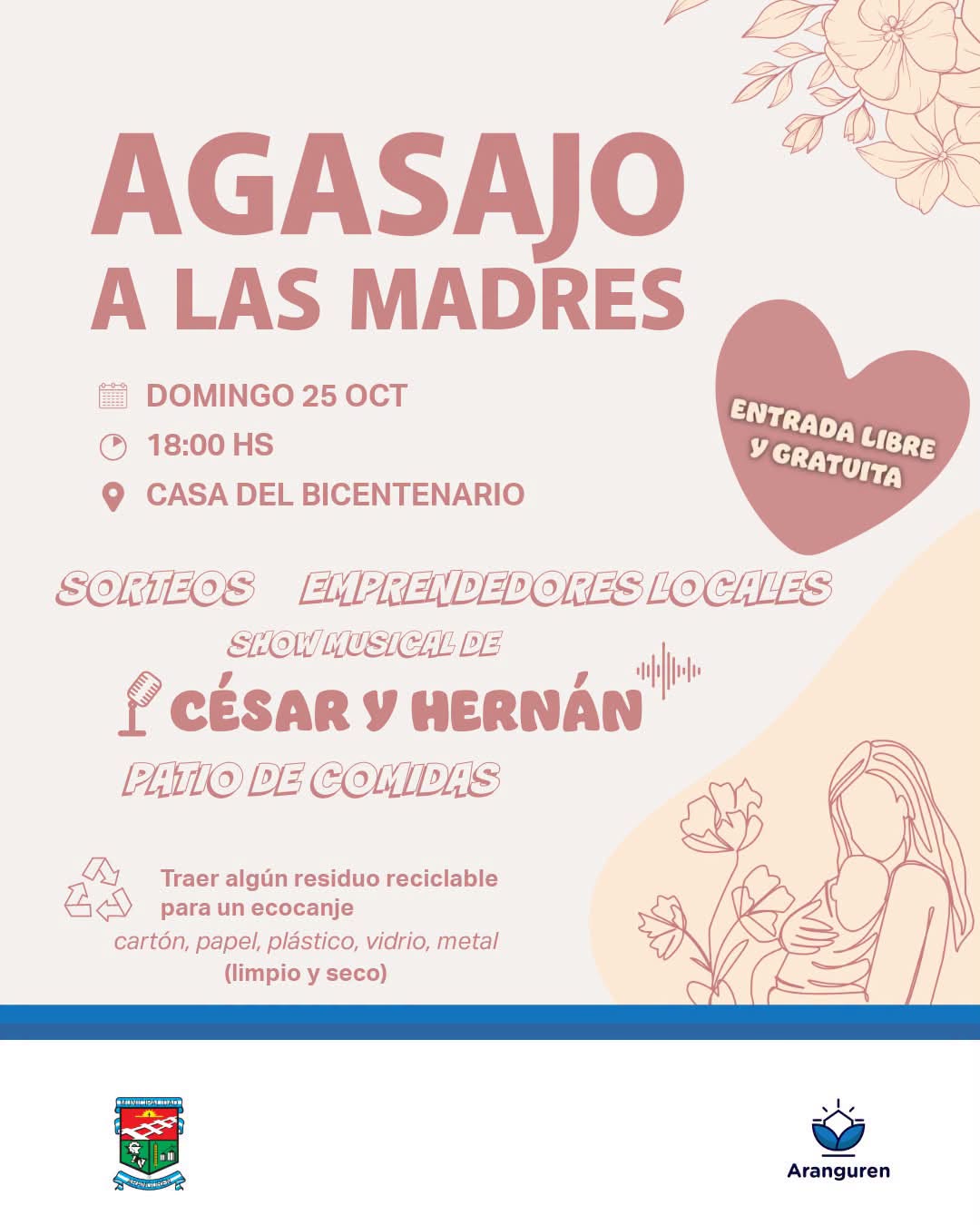 Fiesta agasajo a las madres en Aranguren