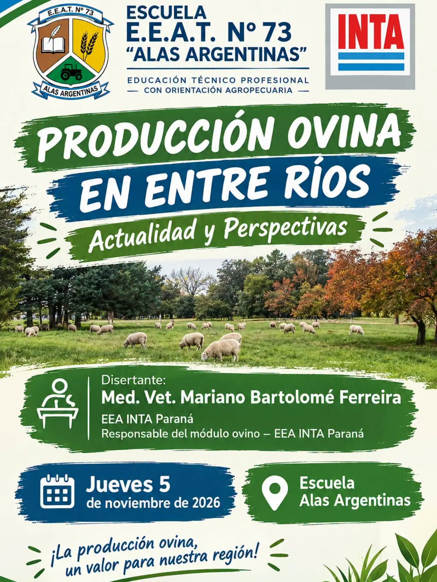 Jornada sobre la producción ovina en Entre Ríos