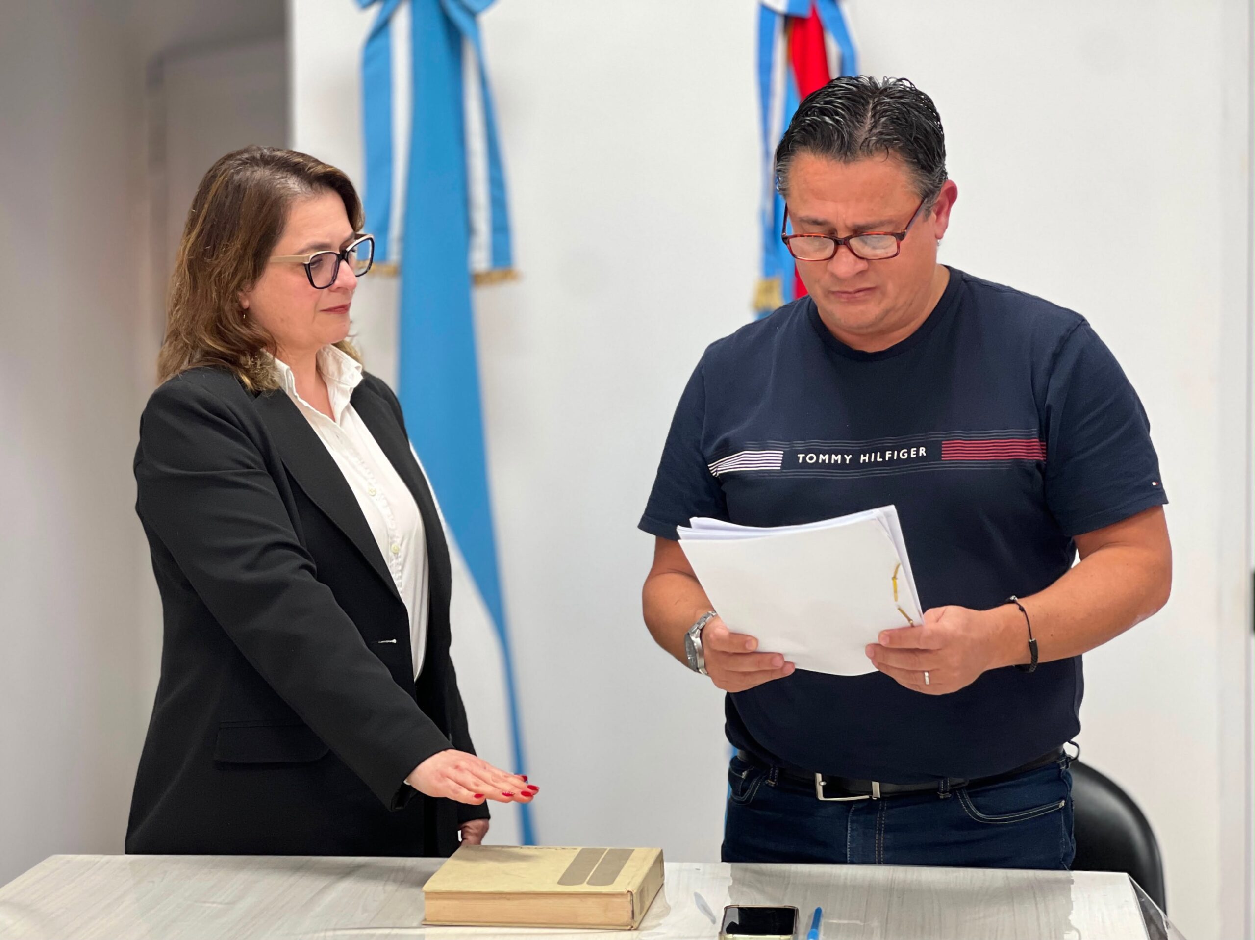 Asunción de la nueva presidenta municipal de Aldea María Luisa