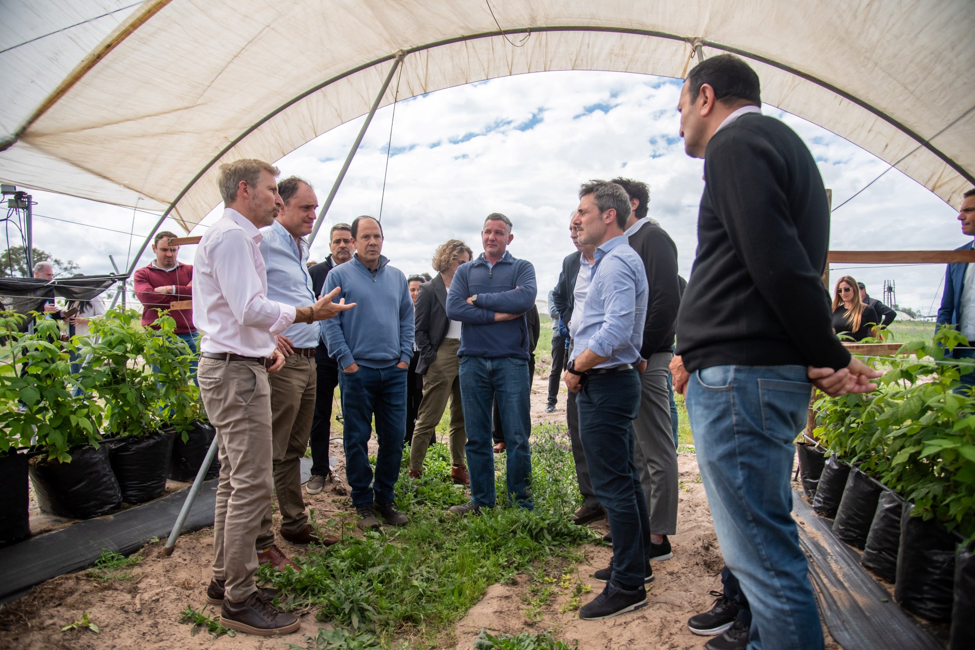 El gobernador recorrió una empresa exportadora de arándanos, cítricos dulces y frambuesas en Colonia Ayuí
